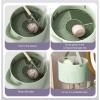Makeup Brush Cleaner Bowl, Silicone Makeup Brush Cleaner Mat Mutifunction Cosmetic Brush Washing Tool Portable Makeup Brush Cleaner Dryer for Makeup Brushes, Sponges, Powder Puffs view 3