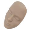 3D Makeup Practice Face Board Reusable Silicone Cosmetic Mannequin Face with 7PCS Brush for Beginner (Dark Skin Tone) view 1