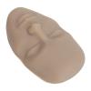 3D Makeup Practice Face Board Reusable Silicone Cosmetic Mannequin Face with 7PCS Brush for Beginner (Dark Skin Tone) view 4