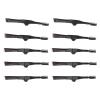 10pcs Foldable Eyebrow Brush Double Ended Eyebrow Eyelash Brush Portable Multipurpose Eyelash Comb for Makeup view 2