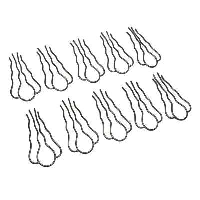 10 Pcs Hair U Shaped Clip Metal Black Coating French Vintage Style U Shaped Hair Pins for Hairstyling