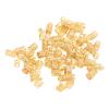 200pcs Dreadlocks Hair Rings Hollow Out Exquisite Patterns Alloy Hair Braiding Jewelry Coils (Gold) view 3