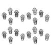 20PCS Beard Beads with Holes Dreadlock Ornaments DIY Vikings Beard Hair Braiding Jewelry view 3