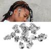 20PCS Beard Beads with Holes Dreadlock Ornaments DIY Vikings Beard Hair Braiding Jewelry view 4