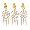 10pcs Beard Dreadlock Unisex Accessories Beard Spring Tube Dreadlock for Wedding Daily Life Golden view 1