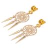10pcs Beard Dreadlock Unisex Accessories Beard Spring Tube Dreadlock for Wedding Daily Life Golden view 2