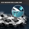 Men Mini Beard Trimmer LED Display Washable Cutter Rechargeable Pocket Portable Trimmer Black view 2