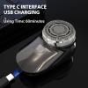 Men Mini Beard Trimmer LED Display Washable Cutter Rechargeable Pocket Portable Trimmer Black view 4