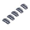 100pcs 2.3cm U Shape Wig Clips 6 Comb Teeth Stainless Steel Black Wig Accessories Snap Comb Clips for Hair Extension view 1