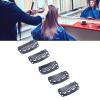 100pcs 2.3cm U Shape Wig Clips 6 Comb Teeth Stainless Steel Black Wig Accessories Snap Comb Clips for Hair Extension view 2