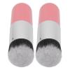 2PCS Brush Adorable Chubby Portable Makeup Brush Soft Comestic Tool Silver view 3