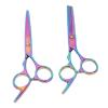 2Pcs Hair Cutting Scissors Stainless Steel High Sharpness Smoothing Hair Thinning Shears for Family Barber Professionals view 4