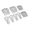 8Pcs Hair Fork Clip Metal Black Coating Vintage Elegant U Shaped Hair Side Combs for Styling DIY view 3