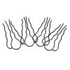 8Pcs Hair Fork Clip Metal Black Coating Vintage Elegant U Shaped Hair Side Combs for Styling DIY view 4