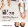 Dr. Frederick's Original Moisturizing Fuzzy Heel Socks for Dry Cracked Heels Treatment - Infused with Olive Oil, Jojoba Oil and Vitamin E - 2 Pairs - Stocking Stuffers for Adults - Peach Fuzz view 2