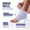Dr. Frederick's Original Moisturizing Fuzzy Heel Socks for Dry Cracked Heels Treatment - Infused with Olive Oil, Jojoba Oil and Vitamin E - 2 Pairs - Stocking Stuffers for Adults - Lilac Leisure view 3