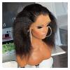 KIBAVUSA Wigs Wigs Pre Plucked Short Kinky Straight Wigs for Women Soft Daily Glueless Wigs Makeup Wigs Wig(14 Inch) view 1