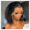 KIBAVUSA Wigs Wigs Pre Plucked Short Kinky Straight Wigs for Women Soft Daily Glueless Wigs Makeup Wigs Wig(14 Inch) view 3