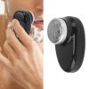 Cordless Mini Beard Trimmer Arc Shaped Foil USB Rehargeable Digital Display Beard Clipper (Black) view 4