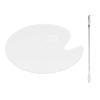 Clear Nail Palette Acrylic Clear Makeup Mixing Tray with Spatula for Painting Nail Art view 1