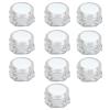 10 PCS Shape Empty Plastic Jars Pot Reusable Leakproof Cosmetic Containers for Creams Lotions Cosmetics view 1