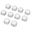10 PCS Shape Empty Plastic Jars Pot Reusable Leakproof Cosmetic Containers for Creams Lotions Cosmetics view 3