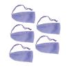 5pcs Mesh Soap Pouch Saver Bag Purple Bubble Foam Net with Drawstring Body Facial Cleansing Tool view 1