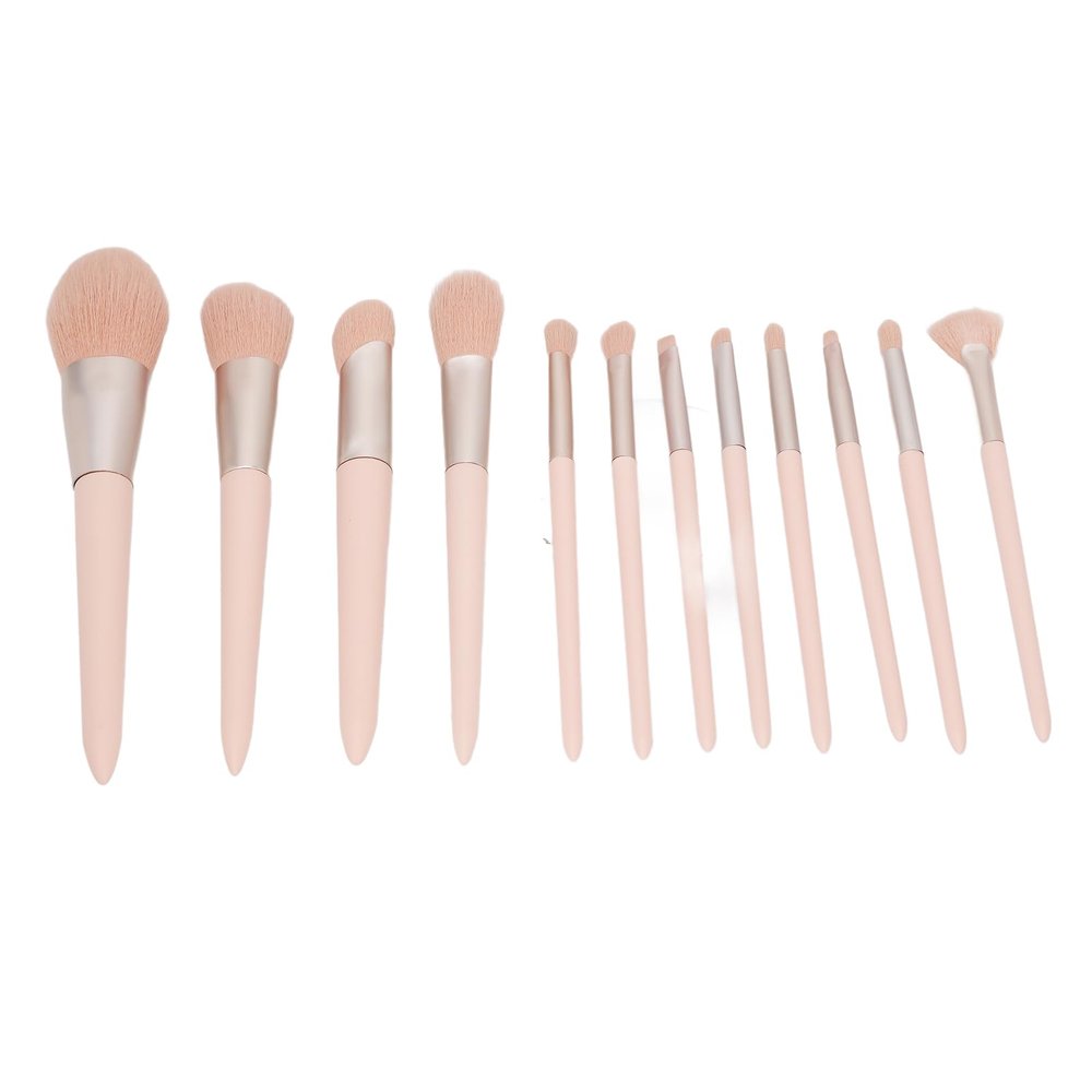 12pcs Makeup Brush Set Soft Fiber Hair Loose Powder Blush Eyebrow Eyeshadow Brush for Makeup Artist