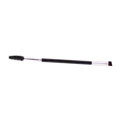 Double Ended Eyebrow Brush Angled Brow Brush with Spoolies Portable Makeup Tool 5.9in
