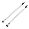 2pcs Silver Double Ended Brow Brush Soft Hair Makeup Spiral Eyebrow Eyelash Brush Cosmetic Tool view 1
