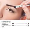 2pcs Silver Double Ended Brow Brush Soft Hair Makeup Spiral Eyebrow Eyelash Brush Cosmetic Tool view 4