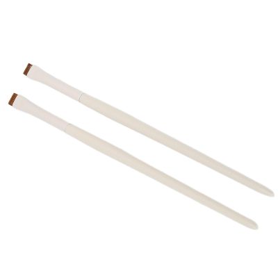 2pcs Fine Angled Brushes Ultra Thin Slanted Flat Angle Makeup Eyebrow Concealer Brushes