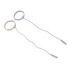 2pcs Eyelash Extension Tweezer Holder Bracelet Silicone Ring Tweezers Protector Wrist Band Strap Purple White view 1