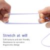 2pcs Eyelash Extension Tweezer Holder Bracelet Silicone Ring Tweezers Protector Wrist Band Strap Purple White view 3