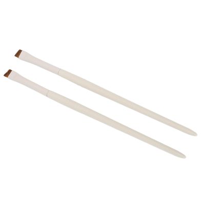 2pcs Angled Brush Professional Makeup Soft Hair Ultra Thin Slanted Brush Cosmetic Tool