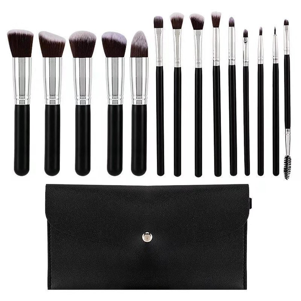 14 Makeup Brush Set, Loose Foundation, Soft Bristle Brush