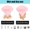 4 facial soft triangle puffs, wet and dry makeup tools, used for powder, mineral powder, body powder, foundation make-up, washable powder puffs (Pink) view 4