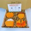 4 pcs Fall Bath Bomb Gift Box, Pumpkin, Mapple Leaf, Acorn Bath and Pumpkin Spice Latte Bath Bomb, view 3