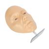 5D Silicone Makeup Practice Face Teaching Face Eye Cosmetic Mannequin Board for Cosmetology (White) view 4