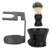 Deluxe Shaving Kit for Men, 3 in 1 Shaving Set Includes Shaving Brush & Shaving Bowl & Brush Stand, Stainless Steel Shaving Bowl & Stand, for Father Husband Boyfriend Birthday and view 1