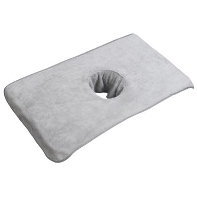 FashionCha Salon Massage Table Towel Lying Towel Washable Fiber Comfortable SPA Bed Head Curtain Cushion, Light Grey