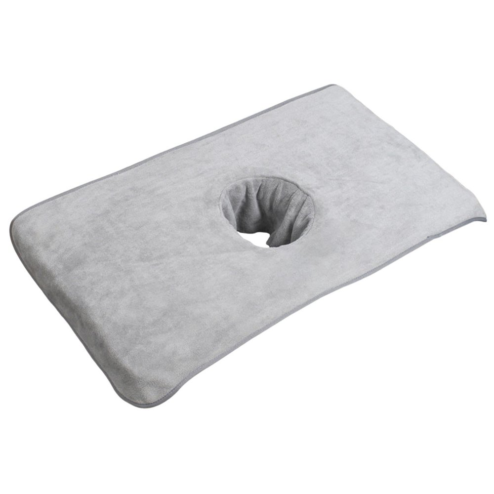 FashionCha Salon Massage Table Towel Lying Towel Washable Fiber Comfortable SPA Bed Head Curtain Cushion, Light Grey