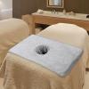 FashionCha Salon Massage Table Towel Lying Towel Washable Fiber Comfortable SPA Bed Head Curtain Cushion, Light Grey view 3