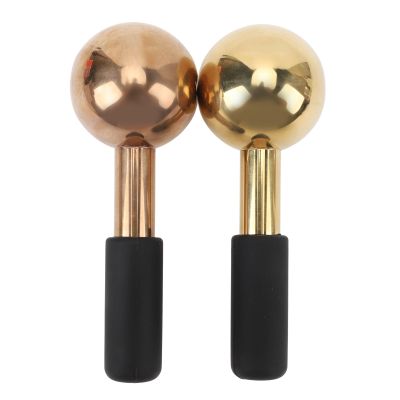 2Pcs Unbreakable Stainless Steel Ice Globes,Cooling Facial Roller Cryo Sticks for Skin Care, Puffiness, Wrinkles, Dark Circles