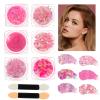 6 Pack Pink Holographic Glitter Gel for Face & Body - Sparkle Gel Makeup for Festivals, Parties, Halloween | Safe, Easy Wash Off for Hair, Cheer, Cosplay view 1