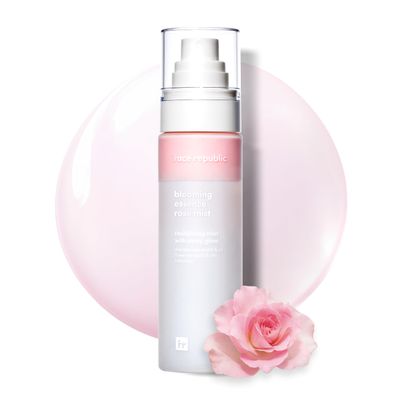 Face Republic Blooming Essence Rose Mist 100ml 3.38 fl oz | Instant Glass Skin | All In One Mist | Revitalizing, Nourishing, Deep Hydration, Dewy Glow | Damask Rose, Bakuchiol | Vegan Korean Skin Care
