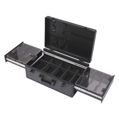 Barber Case Organizer, Beauty Professional Barber Case, Barber Briefcase Tool Box with Lock, Salon Hair Styling Tools Organizer for Hair Stylist Groomer