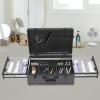 Barber Case Organizer, Beauty Professional Barber Case, Barber Briefcase Tool Box with Lock, Salon Hair Styling Tools Organizer for Hair Stylist Groomer view 3