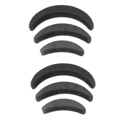6 PCS DIY Hair Volume Increase Puff Sponge Pad Bump Up Insert Base Up-do Styling Hair Accessories Black Hair accessories