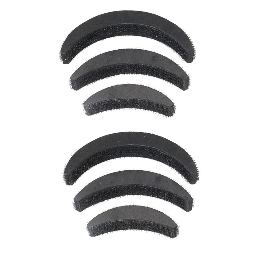 6 PCS DIY Hair Volume Increase Puff Sponge Pad Bump Up Insert Base Up-do Styling Hair Accessories Black Hair accessories